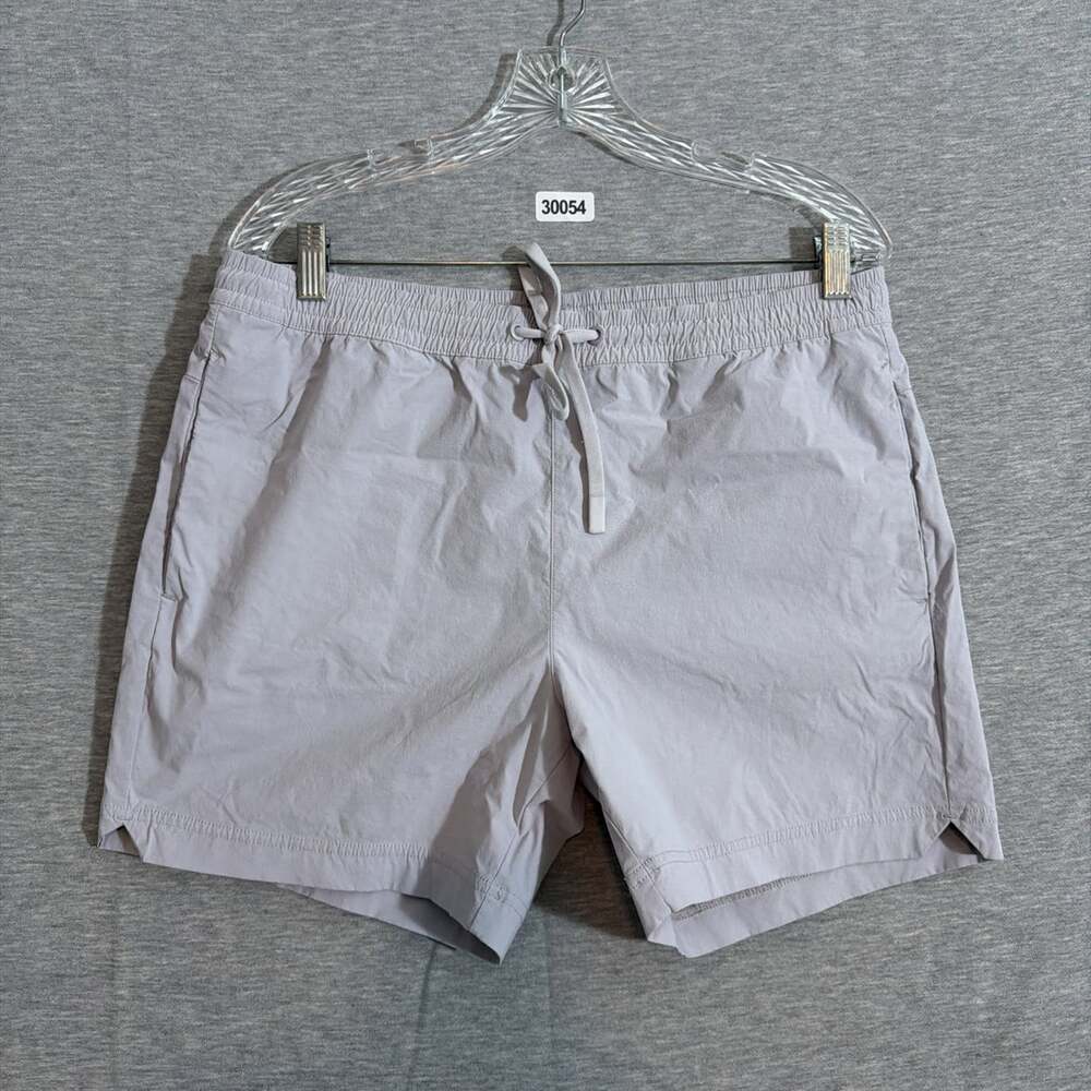 Cuts Clothing Men's Large Purple Twill Nylon 5" Inseam Drawstring Chino Shorts